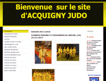 Tablet Screenshot of acquignyjudo.com